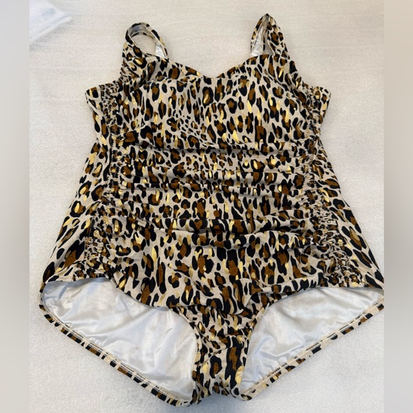 Leopard Maxine 24W One Piece Swimdress Swimsuit Animal Print